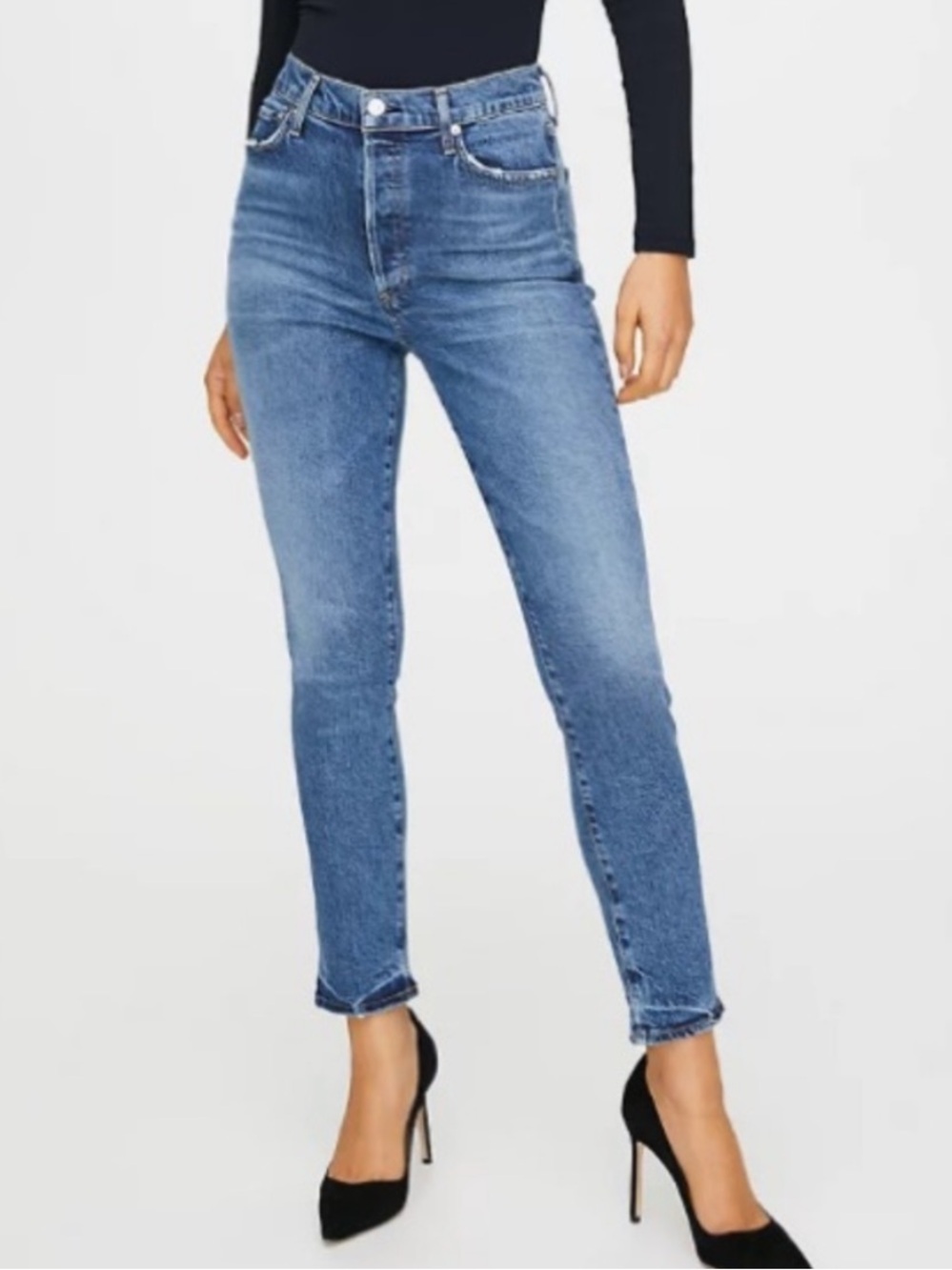 Citizens of Humanity Olivia High Rise Slim Ankle jeans.